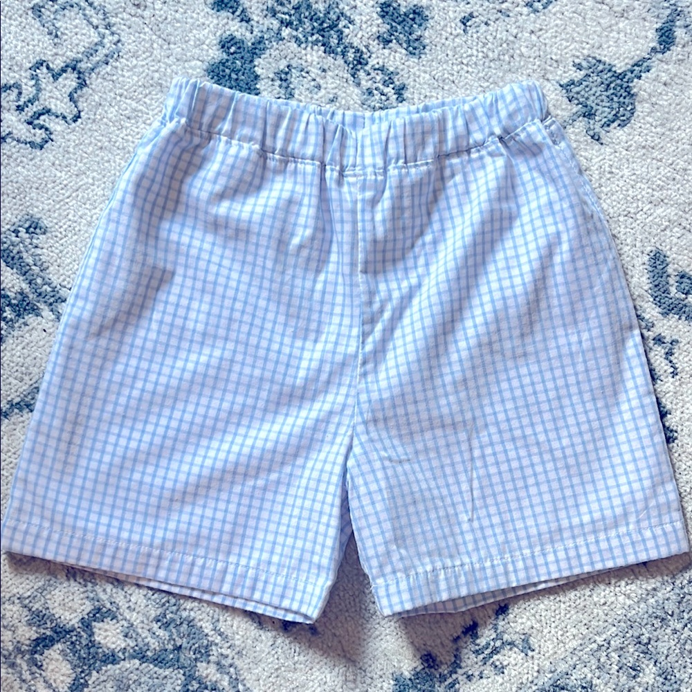 Boy’s Blue Gingham Beaufort Bonnet Company Shorts
